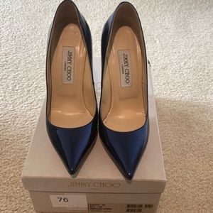 Jimmy Choo Metallic Blue